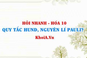 Nguyên lý Pauli và quy tắc Hund lớp 10? Hỏi nhanh Hóa 10